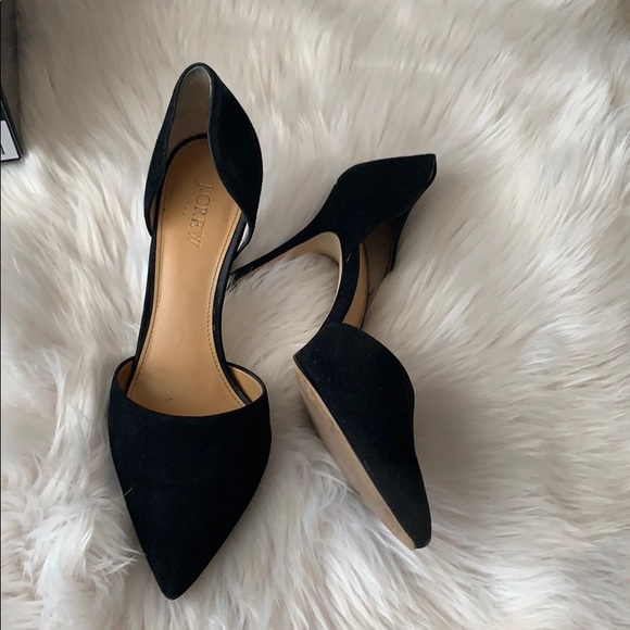 J. Crew Factory Shoes - J.Crew Factory Lana Black Suede Pumps